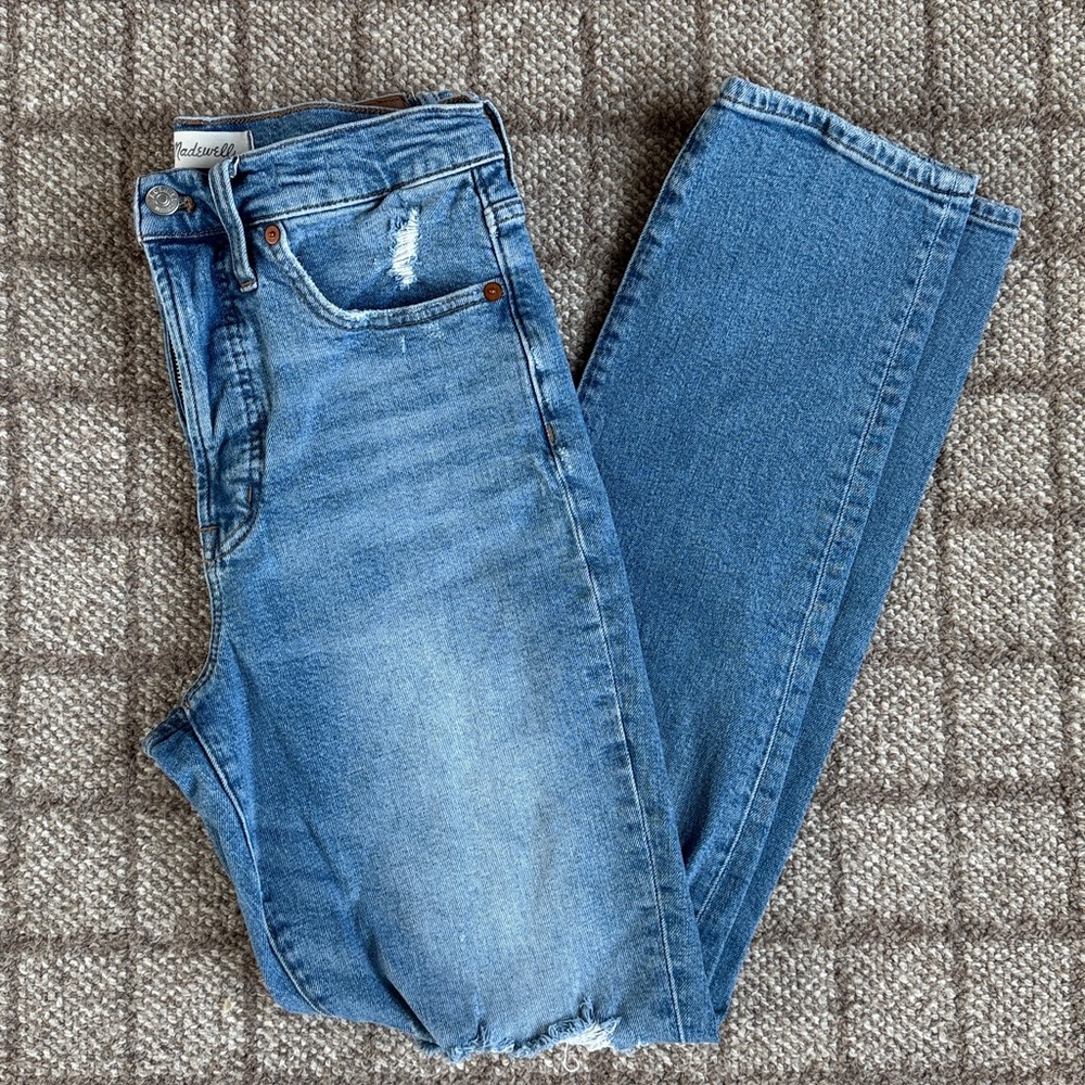 Women’s Madewell the Perfect Vintage Jean Distressed - size 28 tall